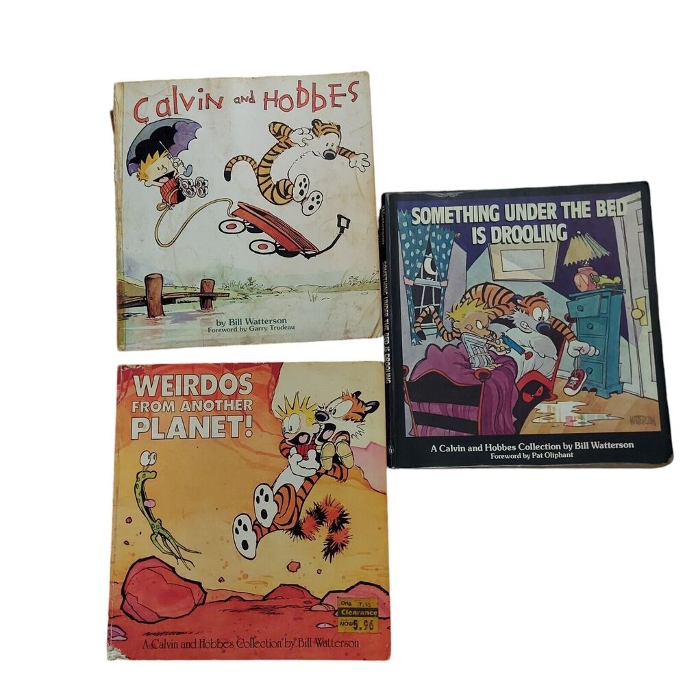 VTG 3 Calvin and Hobbs Books 80s/90s